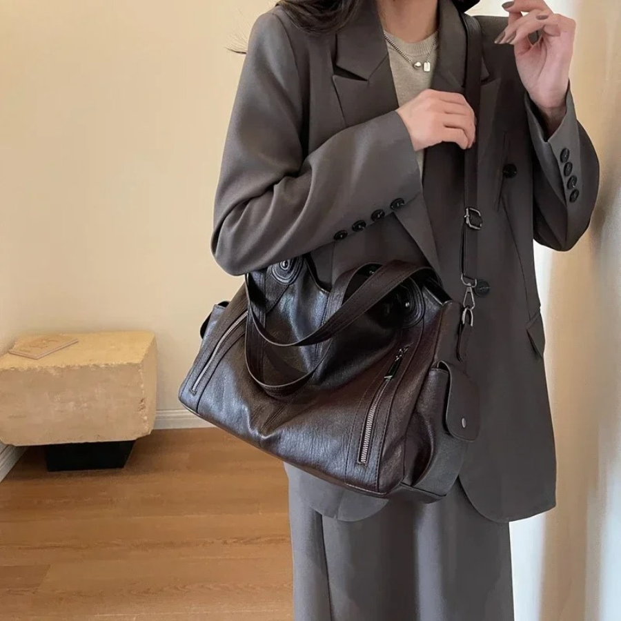 Women's Casual Shoulder Bag – Stylish Everyday Shoulder Bag – Amber