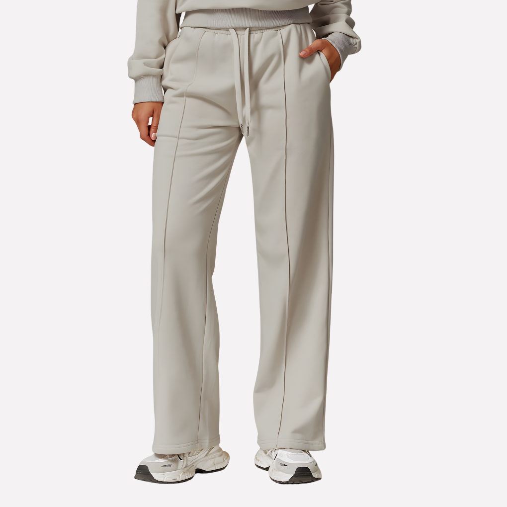 Women's Wide Leg Sweatpants – High Waist Drawstring Pocket Lounge Pants