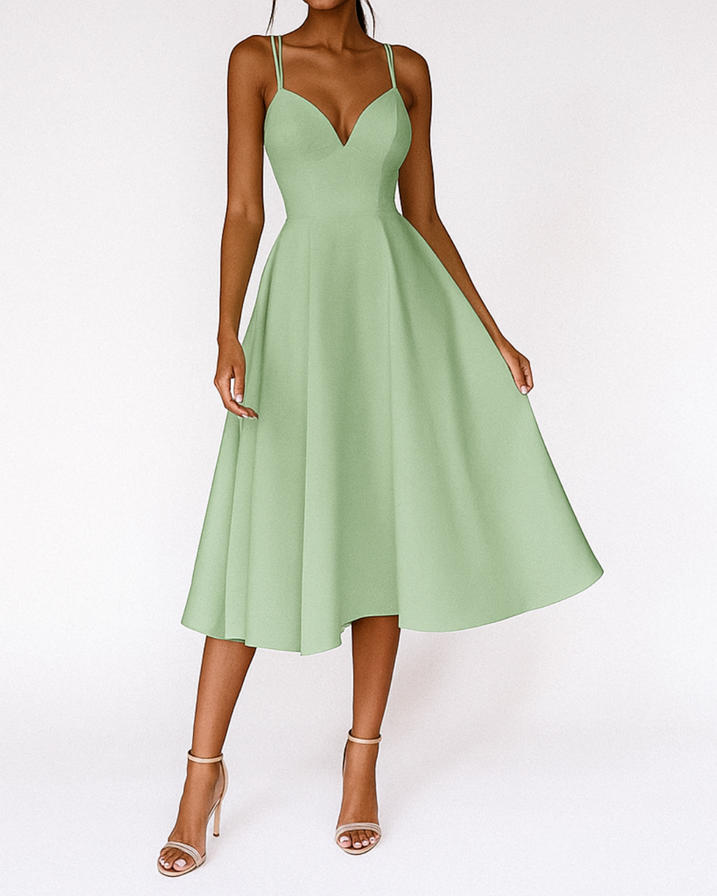 Women's Wedding Guest Dress – Strappy Midi Dress
