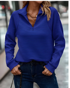 Women's Casual Pullover Sweater – Relaxed Long Sleeve Sweater