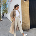 Women's Wrinkle Resistant Trousers – Tailored Straight Leg Dress Pants