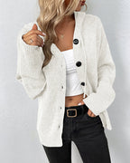 Women's Hooded Lace-Up Cardigan – Long Sleeve Casual Cardigan