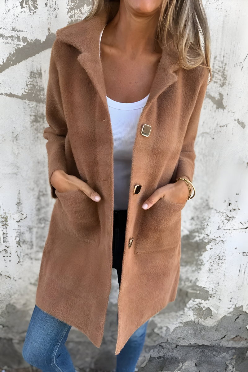 Women's Thick Autumn Coat – Soft Tailored Cold Weather Coat