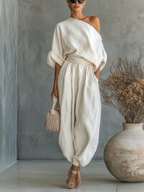 Women's Boho Wide Leg Jumpsuit – Relaxed Flowy Summer Jumpsuit