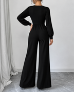 Women's Lace Detail Formal Jumpsuit – Fitted Evening Occasion Jumpsuit