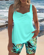 Women's Tummy Control Tankini – Printed Swim Tankini – Colette