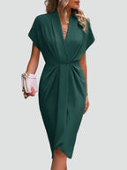 Women's Wrap Midi Dress – Belted Occasion Dress