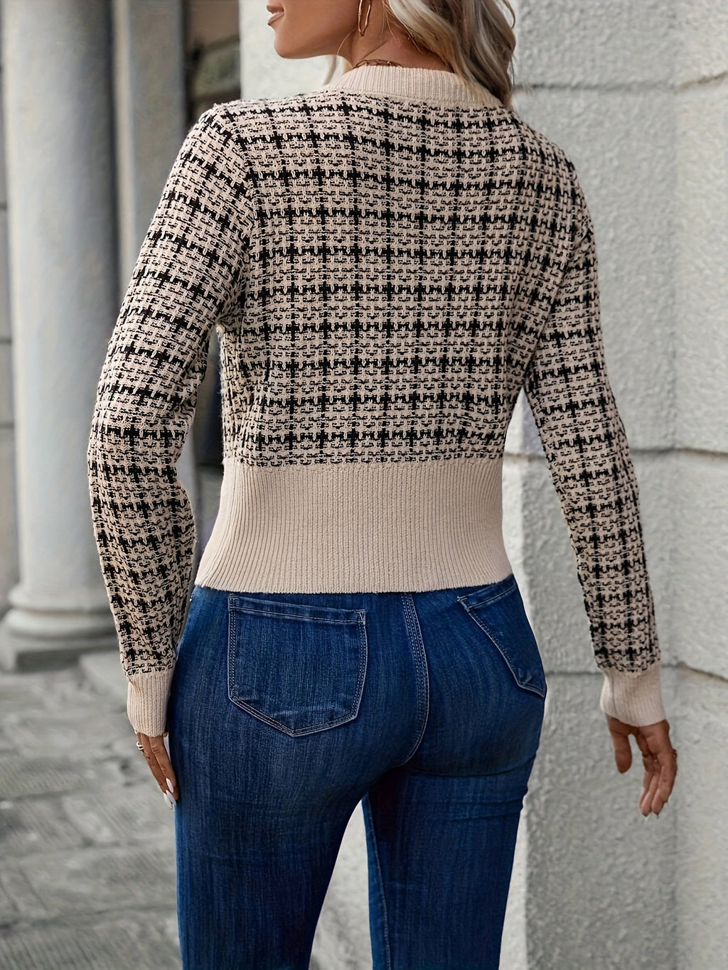 Women's Cropped Cardigan – Tailored Short Sleeve Cardigan