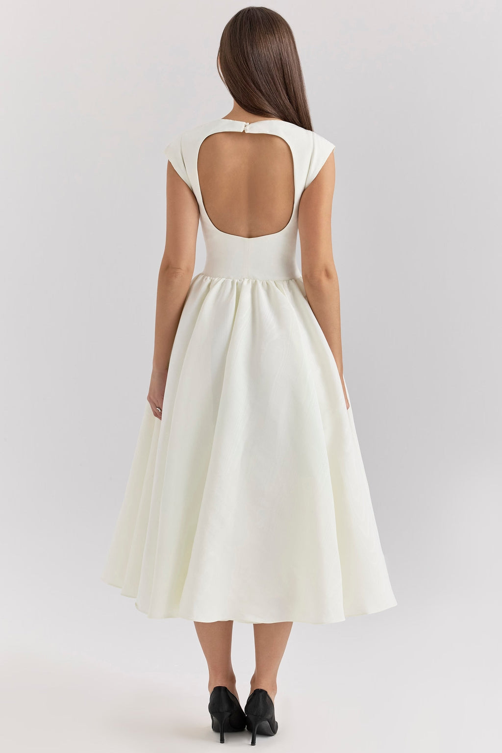 Women's Tailored Waist Dress – Flowy Formal Wedding Guest Dress