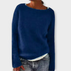 Women's Nordic Pattern Sweater – Icelandic Crew Neck Winter Pullover