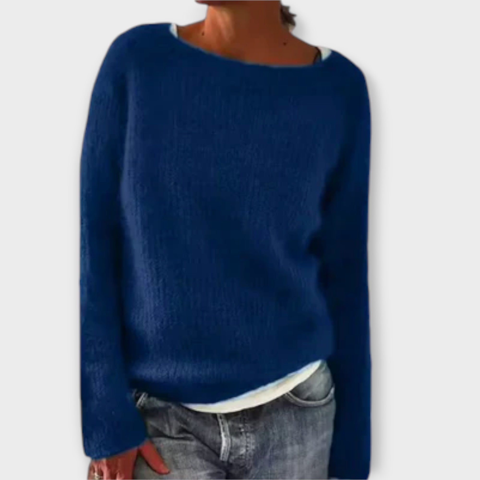Women's Nordic Pattern Sweater – Icelandic Crew Neck Winter Pullover