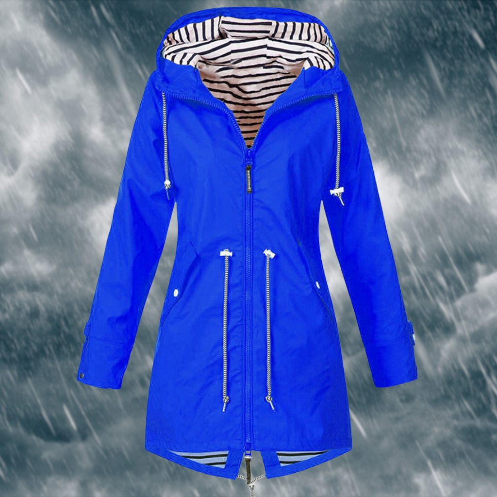 Women's Waterproof Rain Jacket – Lightweight Outdoor Jacket – Linda