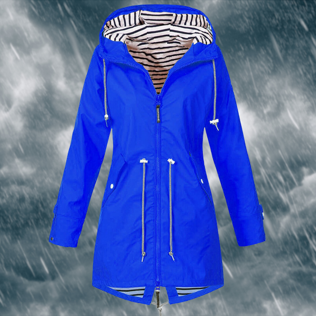 Women's Waterproof Rain Jacket – Lightweight Outdoor Jacket – Linda