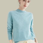 Women's Fitted Turtleneck Sweater – Roll Neck Winter Sweater