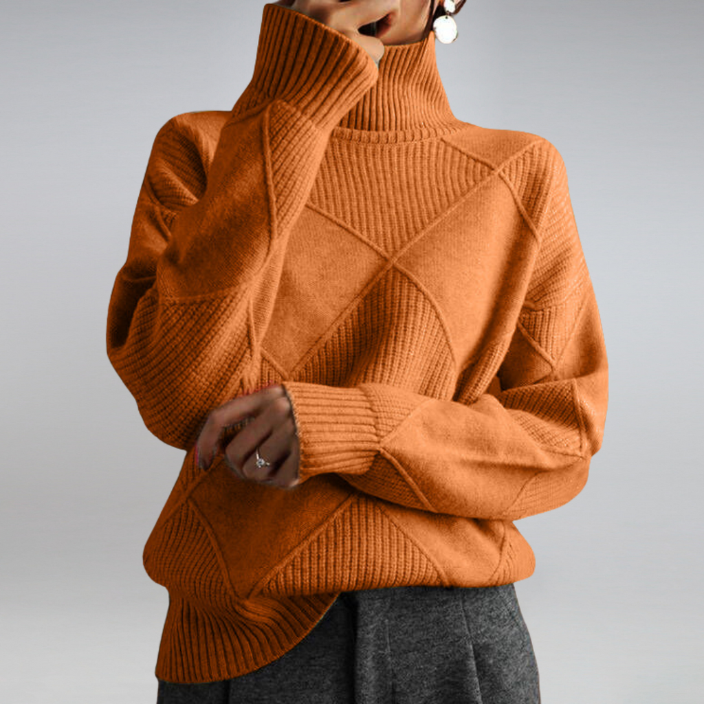Women's Turtleneck Sweater – Winter Knit Sweater – Penelope