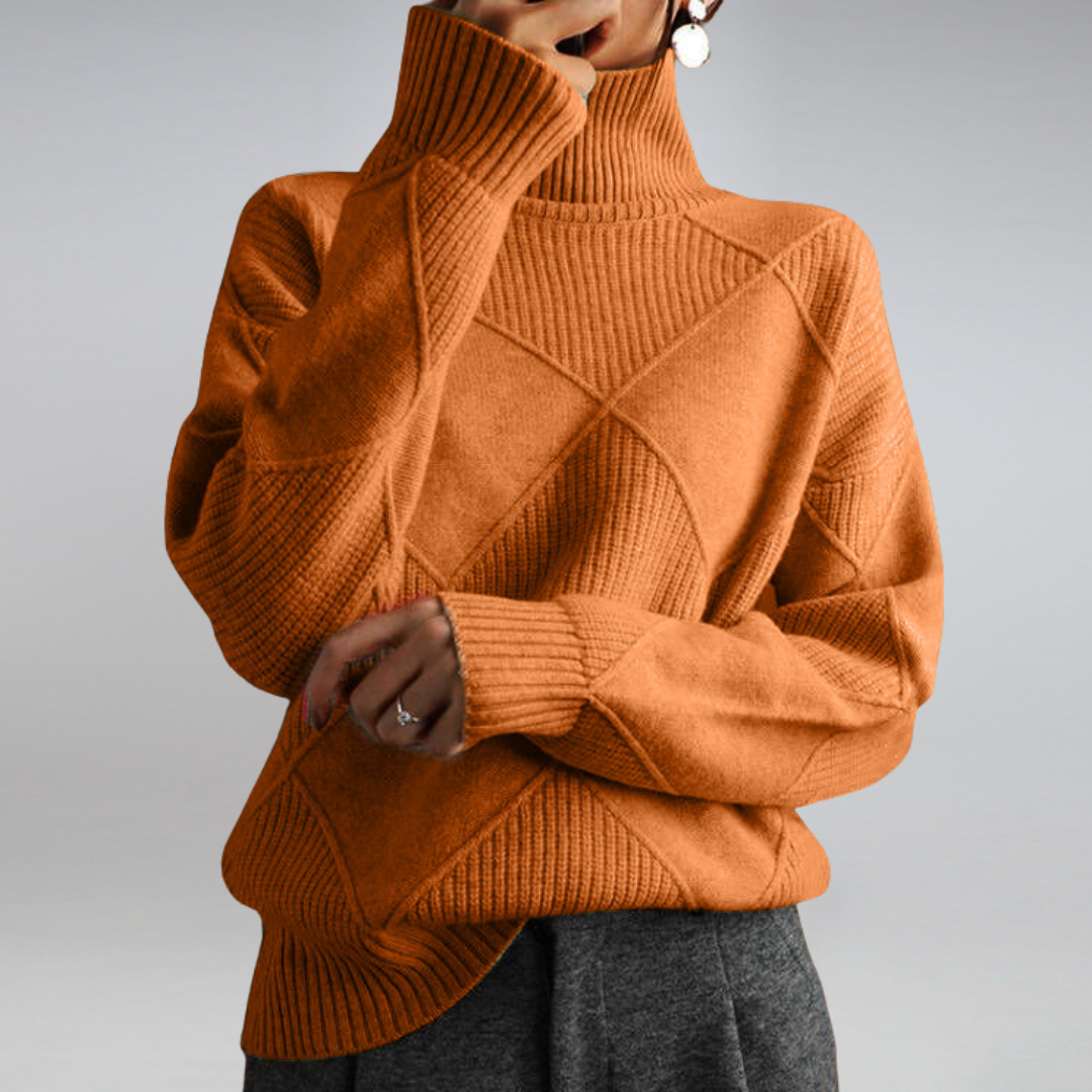 Women's Turtleneck Sweater – Winter Knit Sweater – Penelope