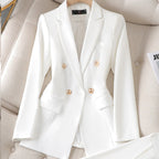 Women's Double-Breasted Pants Suit – Tailored Blazer Co-Ord