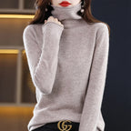 Women's Turtleneck Sweater – Soft Roll Neck Winter Sweater