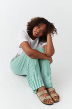 Women's Striped Summer Pants – Casual Everyday Pants – Selene