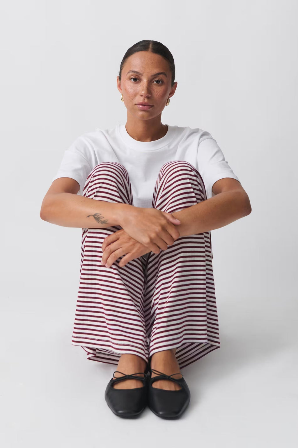 Women's Striped Summer Pants – Casual Everyday Pants – Selene