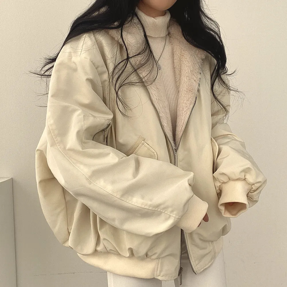 Women's Reversible Hooded Jacket – Oversized Winter Coat