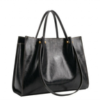 Women's Faux Leather Tote Bag – Zipper Closure Tote Bag – Amelia