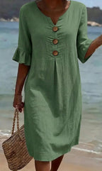 Women's Relaxed Fit Dress – Flowy Everyday Day Dress