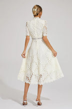Women's Wedding Guest Dress – Lace Midi Dress