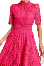 Women's Wedding Guest Dress – Lace Midi Dress