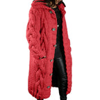 Women's Chunky Cardigan – Relaxed Long Sleeve Winter Cardigan
