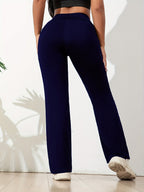 Women's Flare Yoga Pants – High Waist Stretch Pocket Workout Pants