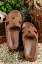 Women's Open Toe Slippers with Soft Footbed and Lightweight Sole