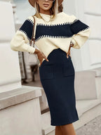 Women's Knit Skirt Set – Ribbed Sweater Co-Ord
