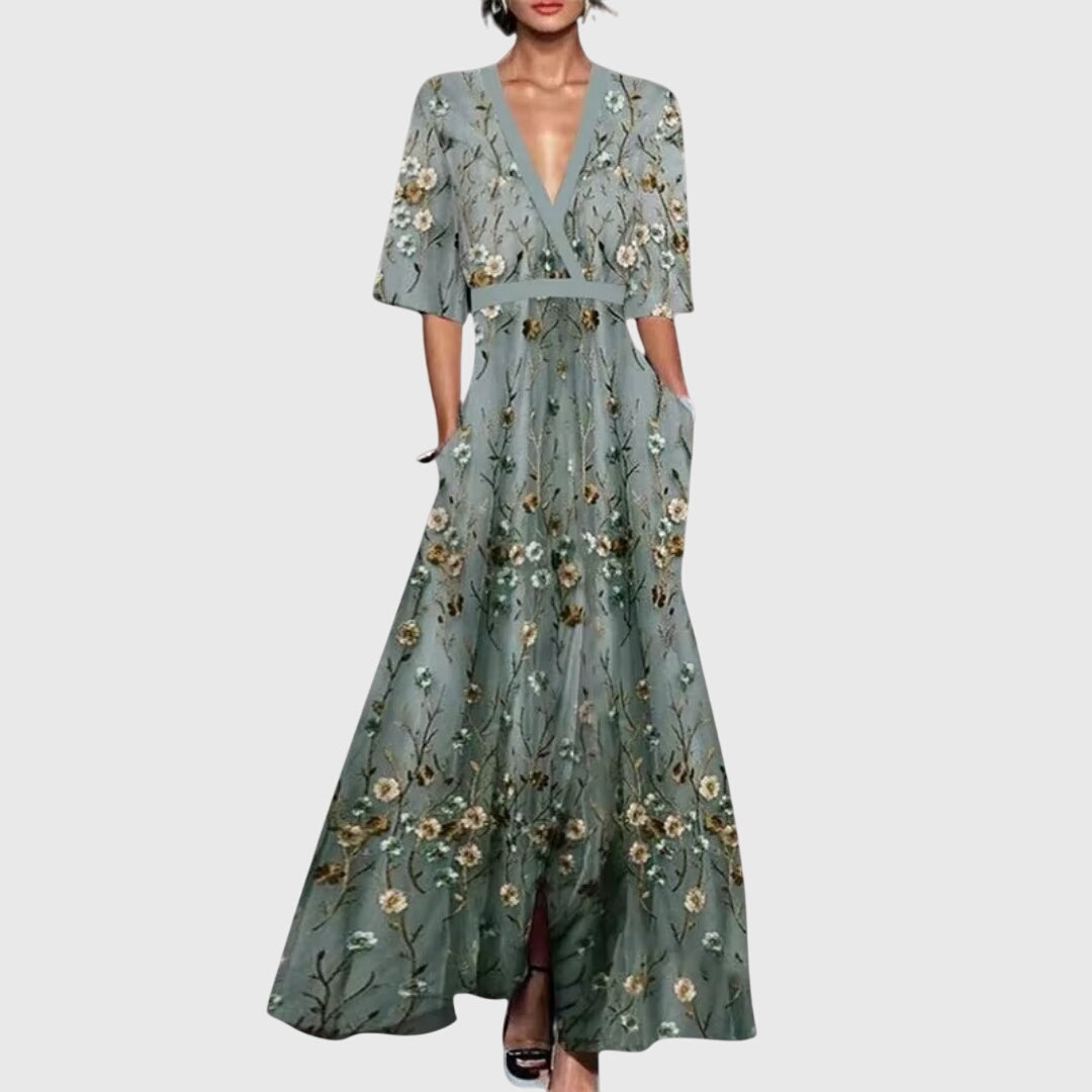 Adeline | Elegant Floral Spring Dress