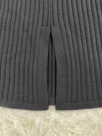 Women's Knit Skirt Set – Ribbed Sweater Co-Ord