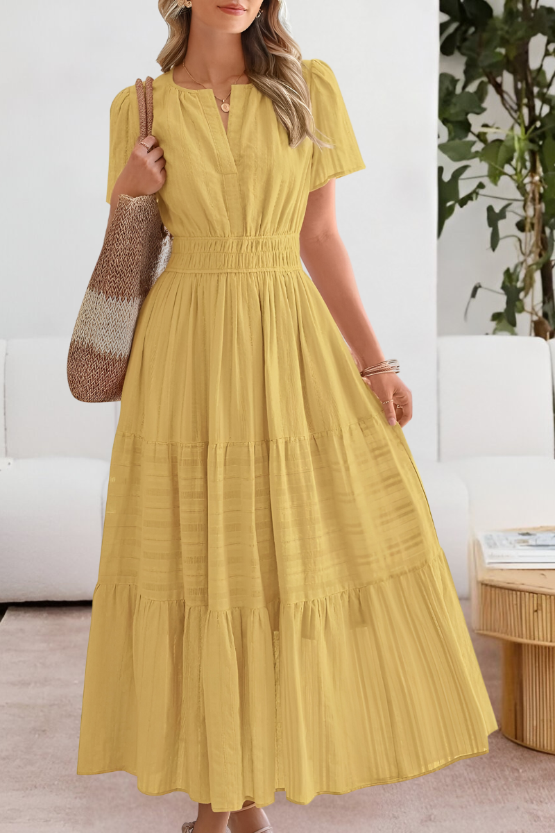 Women's Boho Summer Dress – Flowy Midi Dress