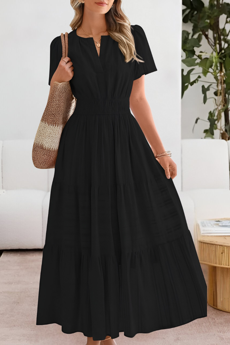 Women's Boho Summer Dress – Flowy Midi Dress