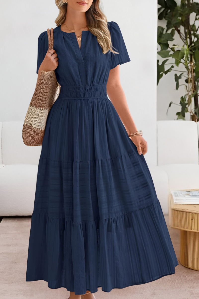 Women's Boho Summer Dress – Flowy Midi Dress