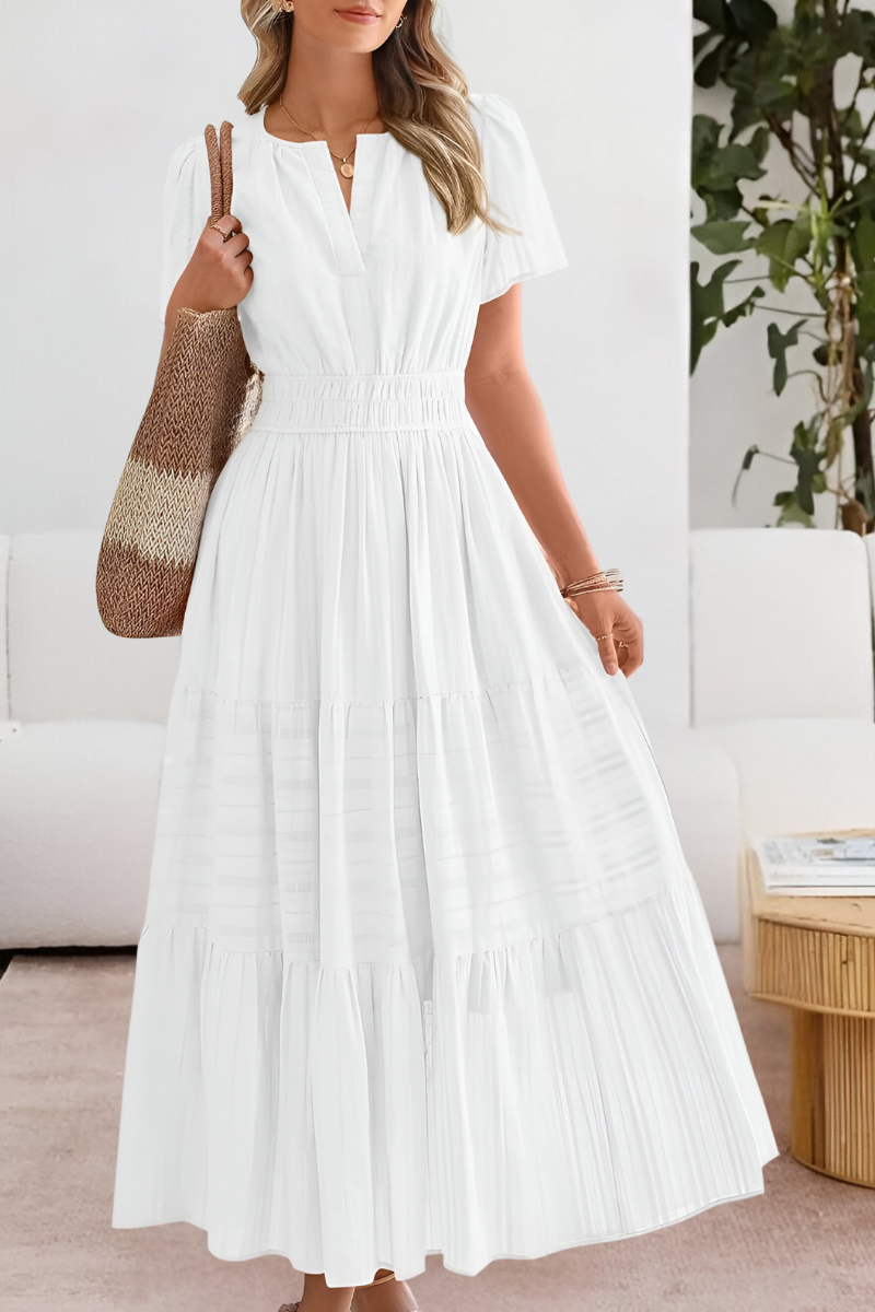 Women's Boho Summer Dress – Flowy Midi Dress