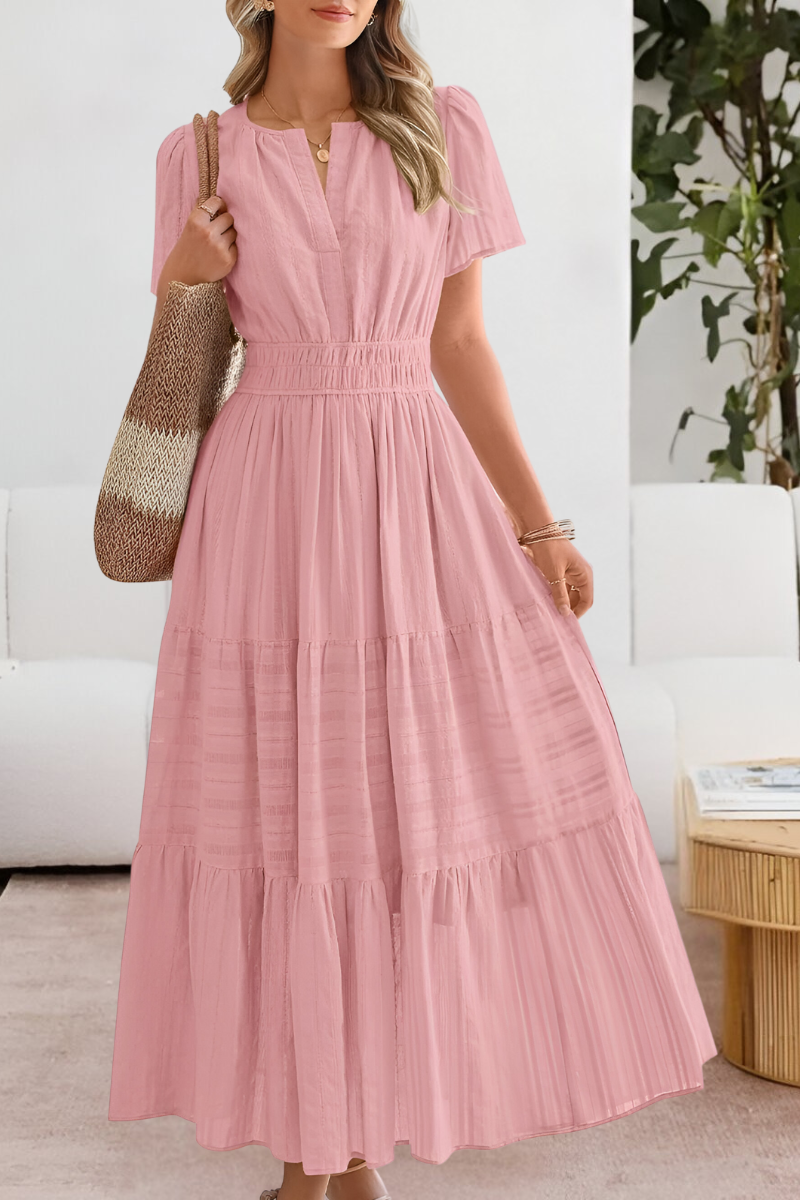 Women's Boho Summer Dress – Flowy Midi Dress
