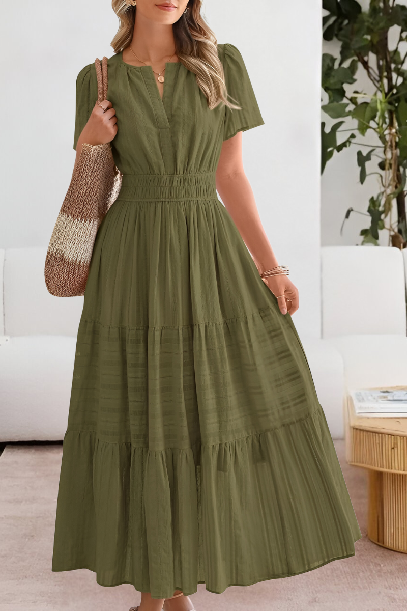 Women's Boho Summer Dress – Flowy Midi Dress