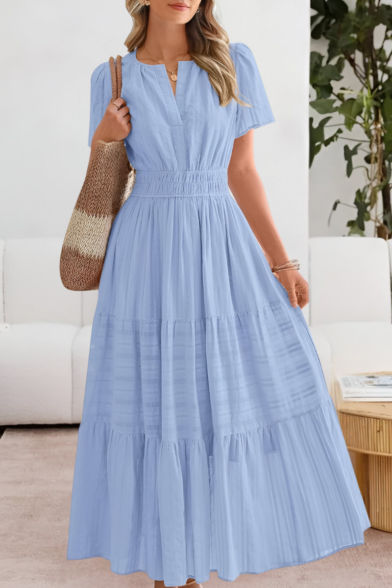 Women's Boho Summer Dress – Flowy Midi Dress