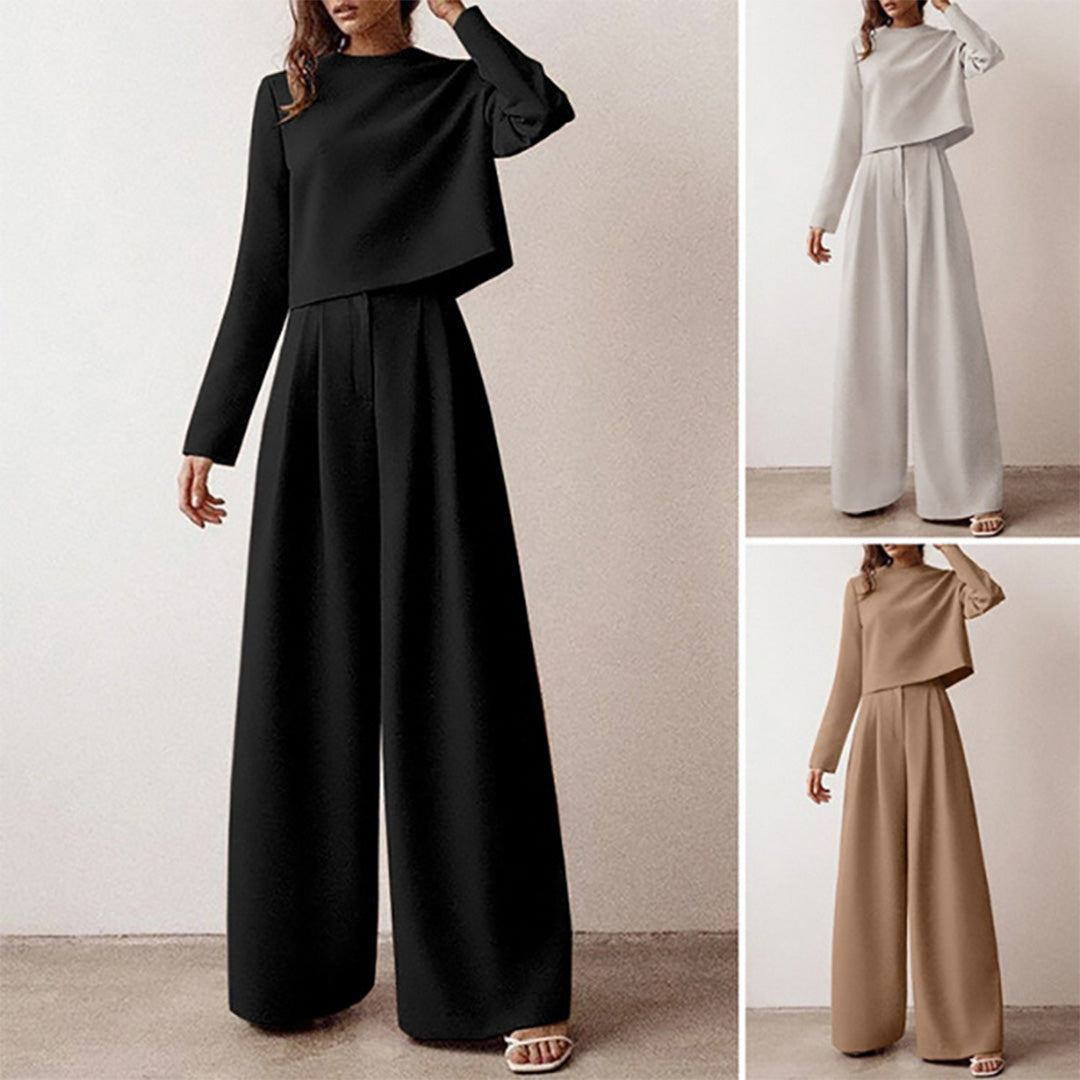 Women's Palazzo Pants Set – Relaxed Top Occasion Co-Ord Set