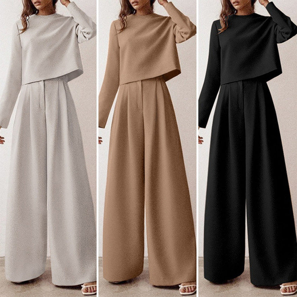 Women's Palazzo Pants Set – Relaxed Top Occasion Co-Ord Set