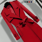 Women's Tailored Trench Coat – Slim Fit Longline Coat