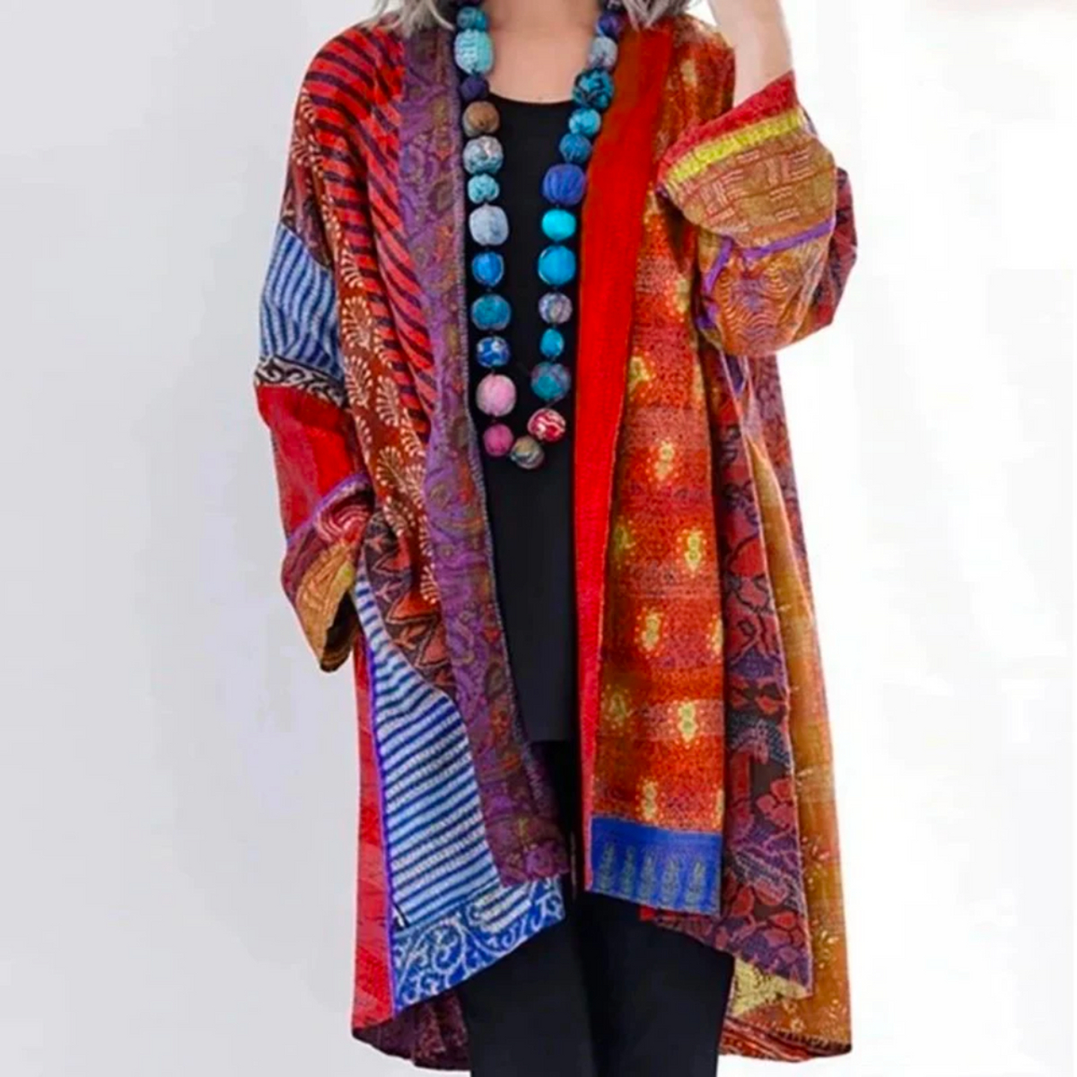 Women's Boho Duster Cardigan – Relaxed Longline Open Front Cardigan