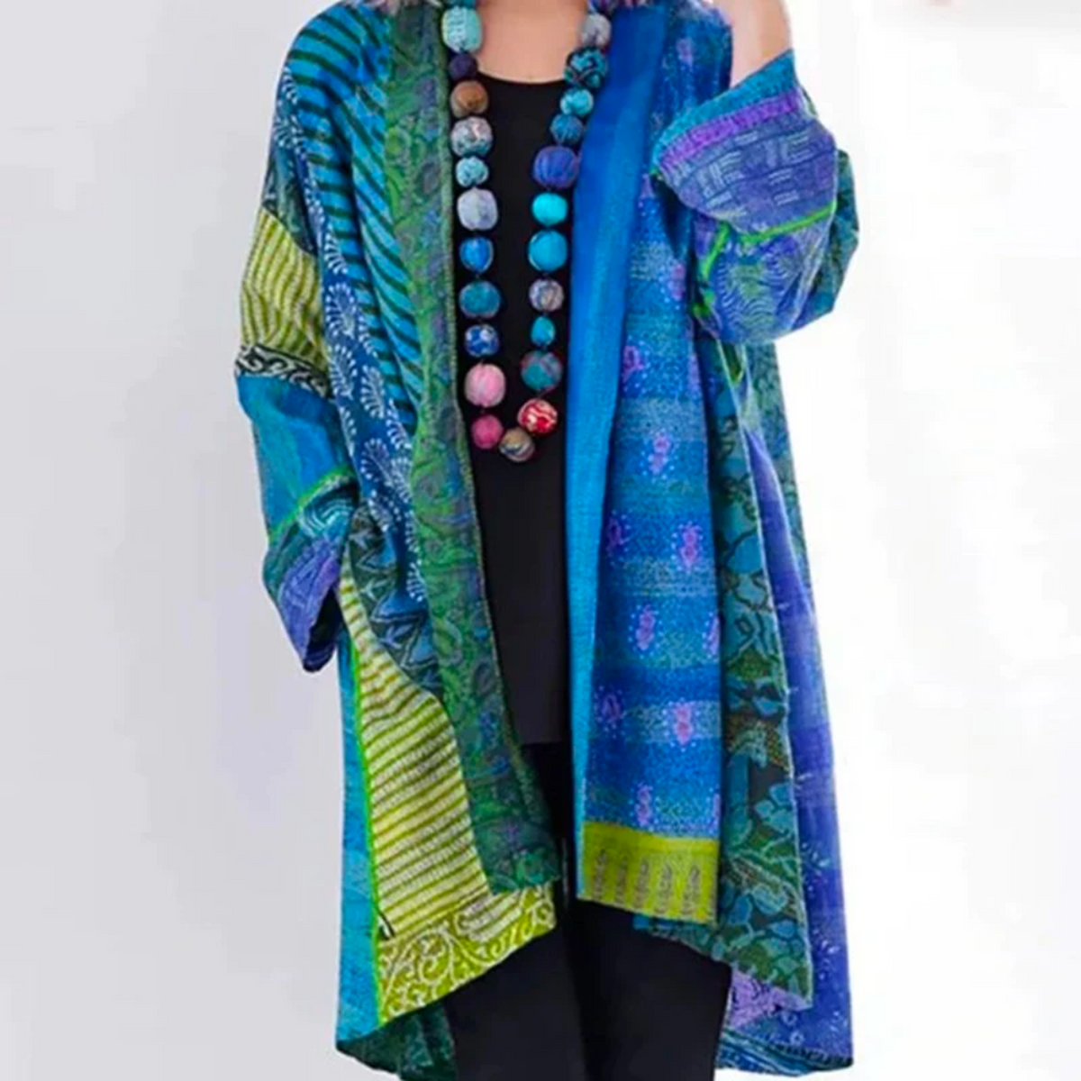 Women's Boho Duster Cardigan – Relaxed Longline Open Front Cardigan