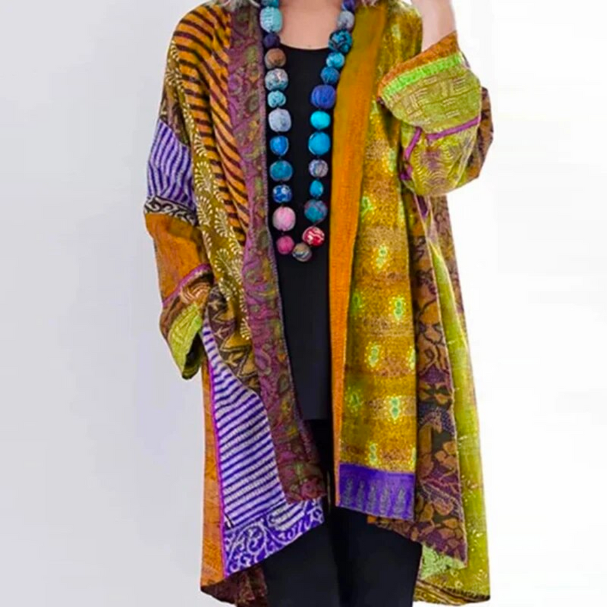 Women's Boho Duster Cardigan – Relaxed Longline Open Front Cardigan