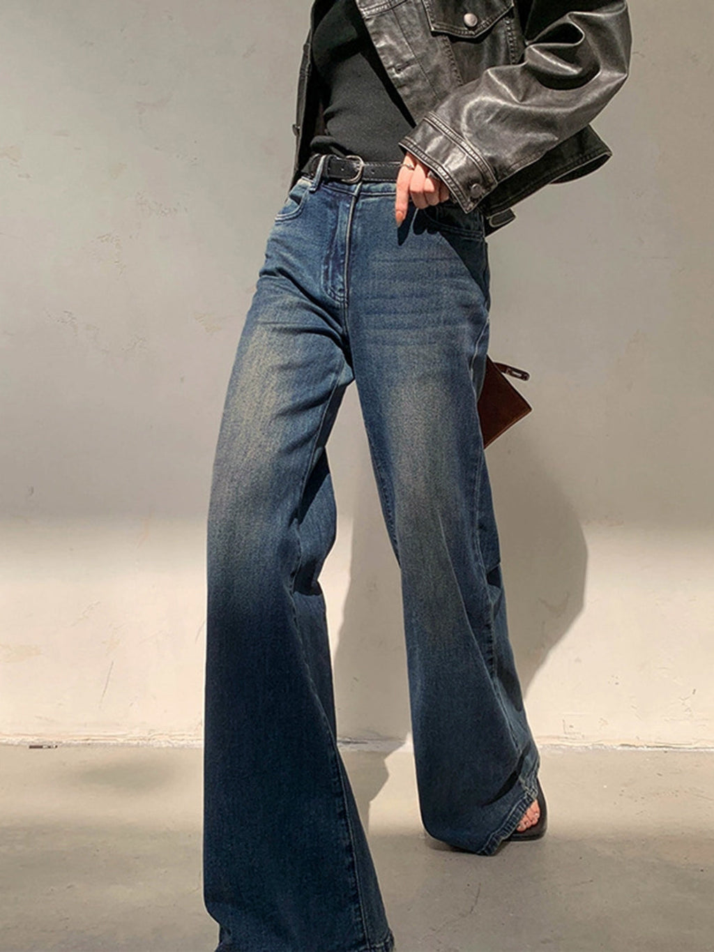 Women's High Waist Jeans – Relaxed Fit Denim Jeans – Calista