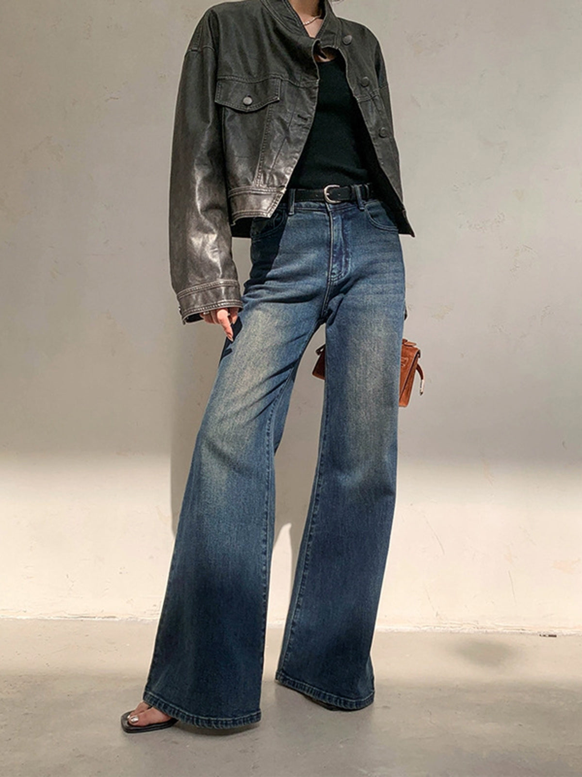 Women's High Waist Jeans – Relaxed Fit Denim Jeans – Calista